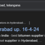 The image shows top rated bitumen supplier in Hyderabad, Telangana