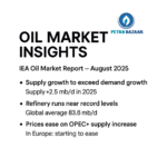 image shows iea oil market insights reported by petrobazaar.com. image describes the iea monthly oil report in brief.