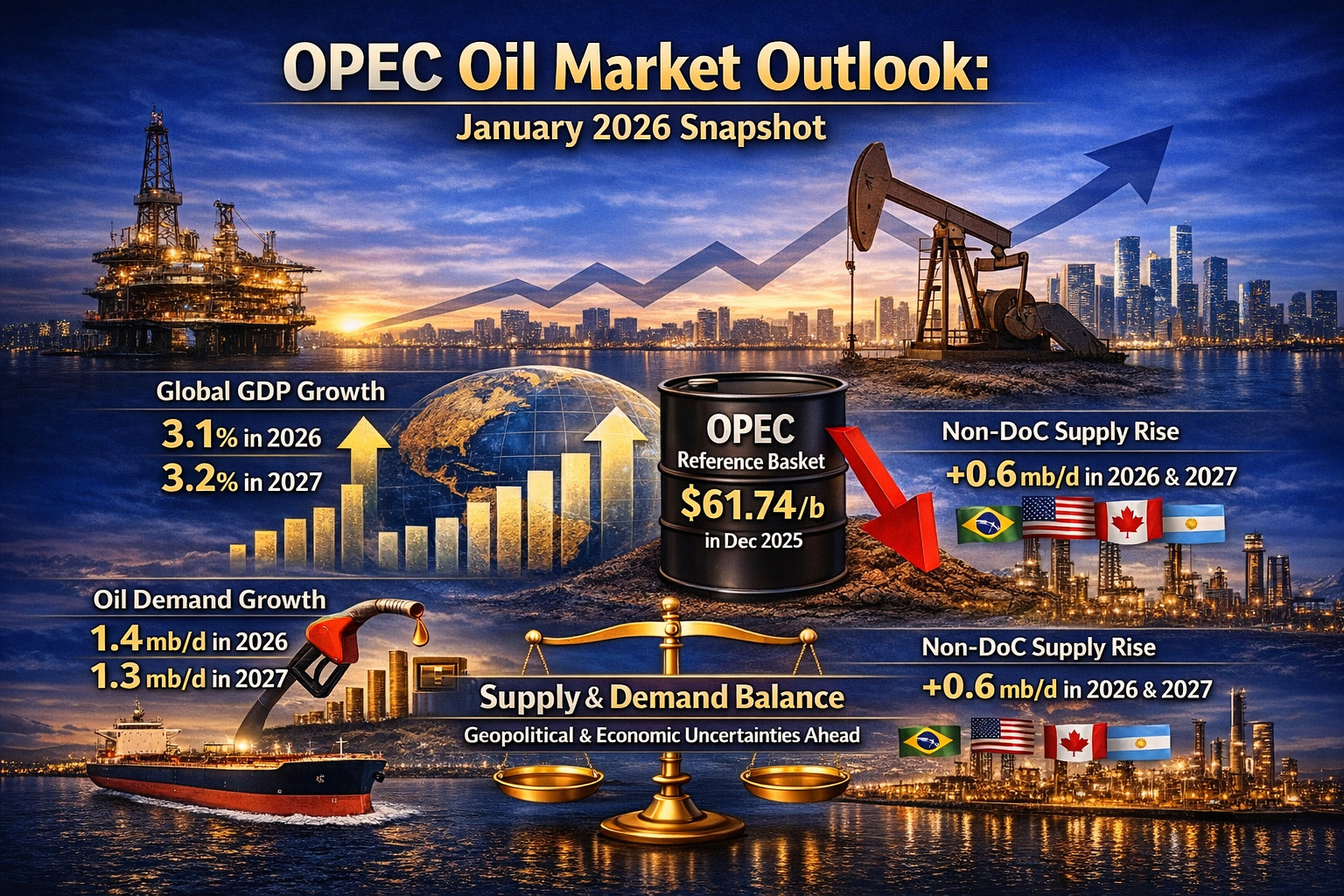 OPEC predicts healthy demand growth.