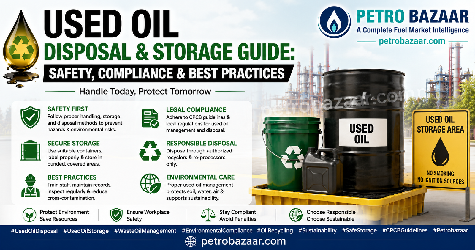 Used Oil Disposal & Storage Guide: Safety, Compliance & Best Practices