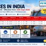 LPG prices in India effective 16th September 2026 showing LPG depot price updates and price changes across major OMCs – PetroBazaar