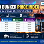 Crude and bunker price index for 5–9 October 2026 showing Brent crude, WTI futures, Singapore HSFO and VLSFO 0.5% prices, with weekly petroleum market commentary by Srinivas Chowdary Sunkara.